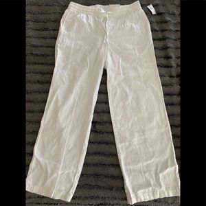 Old navy white linen pants size S